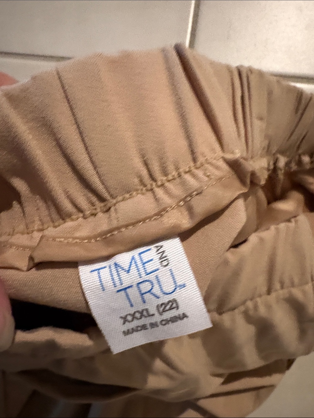 NWT 3X beige dress pants time and tru 1894 - Picture 6 of 7
